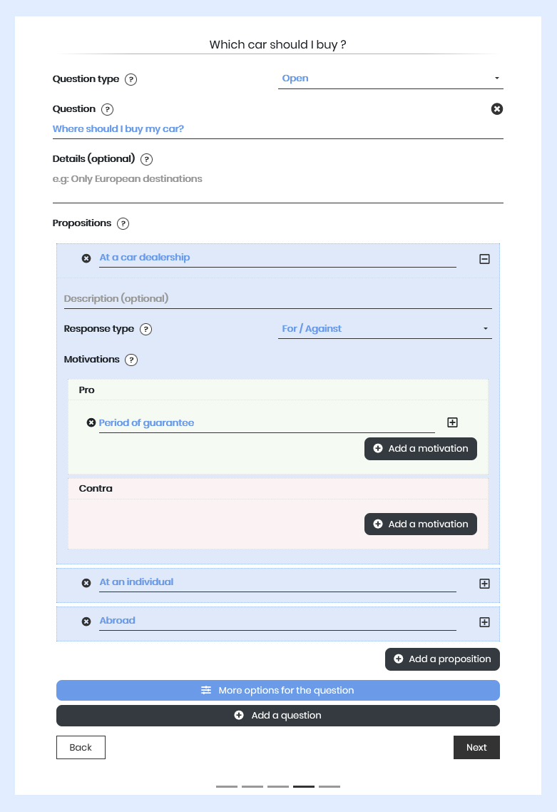 Create a Qwiid - Open question